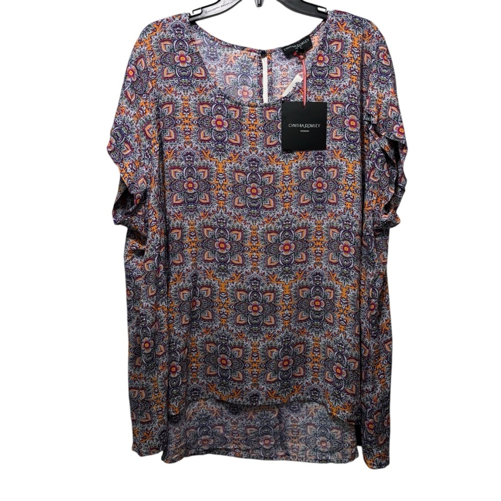 Cinthia Rowley Multicolor Patterned Women's Top